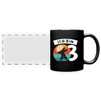 10.Geburtstag Dabbing Dabbing Junge Geschenk - Panorama-Tasse farbig - Schwarz - Vorne