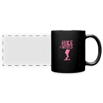 Hiking randonneurs randonneurs Hiker - Mug panoramique uni - noir - Devant