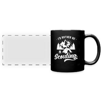 Pfadfinder Sippe Sprüche Zeltlager Pfadfinden - Panorama-Tasse farbig - Schwarz - Vorne