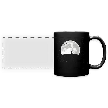 Drachen Fliegen - Panorama-Tasse farbig - Schwarz - Vorne