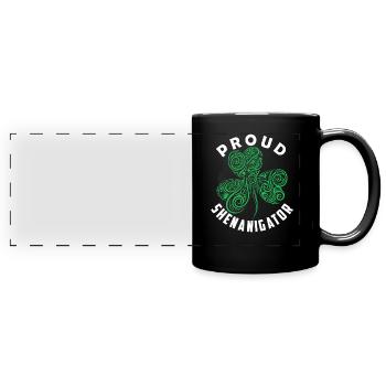 Stolzer Shenanigator Irland Gälisch Ire Irisch - Panorama-Tasse farbig - Schwarz - Vorne