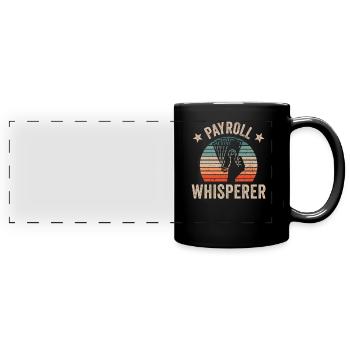 Salary Whisperer HR Hr Human Resources - Full Colour Panoramic Mug - black - Front