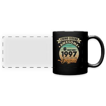 1997 Anniversaire Retro Orginal - Mug panoramique uni - noir - Devant