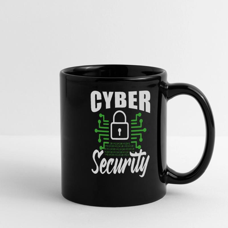 Cybersecurity Hacker Hacking IT Sicherheit Hack Panorama-Tasse farbig