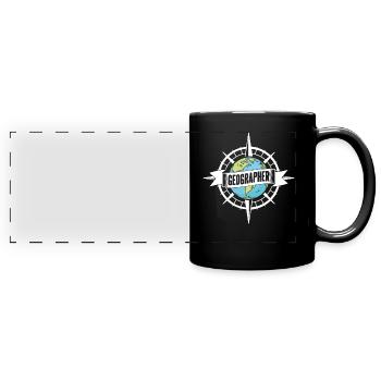 Geography Profession Geography Geography Student - Full Colour Panoramic Mug - black - Front