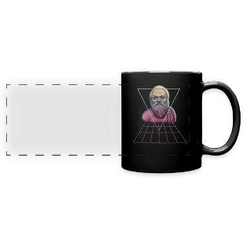 Socrate Philosophe Cadeau d’étudiant - Mug panoramique uni - noir - Devant