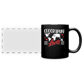 Geography Lover Geography Student Geography Student - Full Colour Panoramic Mug - black - Front