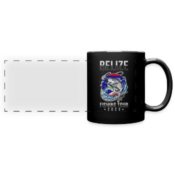 Excursion de pêche au Belize 2023 - Mug panoramique uni - noir - Devant