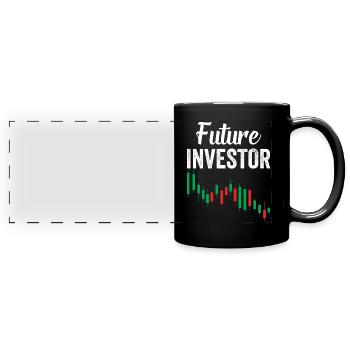 Future Investor Invest Invest - Full Colour Panoramic Mug - black - Front