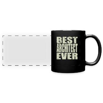 Best Architekt ever Architekt Geschenk - Panorama-Tasse farbig - Schwarz - Vorne