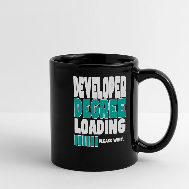 Software developer loads training Full Colour Panoramic Mug