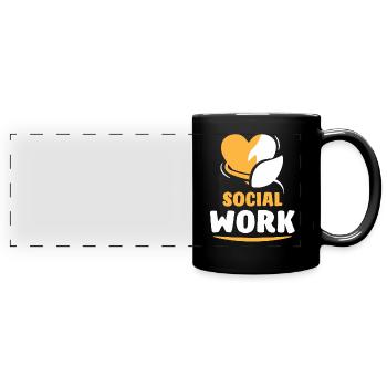 Social Work Occupation Social Worker Social Work - Full Colour Panoramic Mug - black - Front