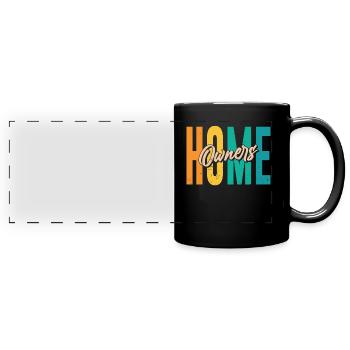 Hauseigentümer Hausherr Hausbesitzer Haus - Panorama-Tasse farbig - Schwarz - Vorne