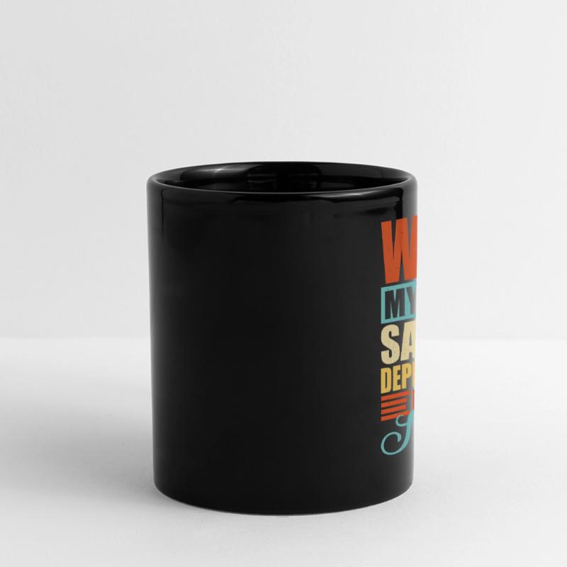 Kellner Spruch Kellner Geschenk Panorama-Tasse farbig