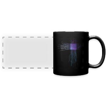 CPU Processor Computer Scientist Electrician - Full Colour Panoramic Mug - black - Front