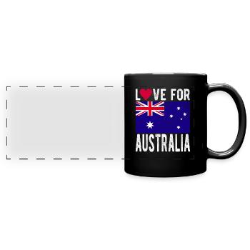 Australia Souvenir - Full Colour Panoramic Mug - black - Front
