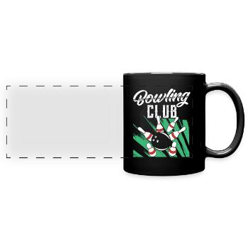 Bowling Club Hobby Mannschaft Team Bowler - Mug panoramique uni - noir - Devant