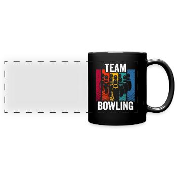 Team Bowling Hobby Mannschaft Bowler - Mug panoramique uni - noir - Devant