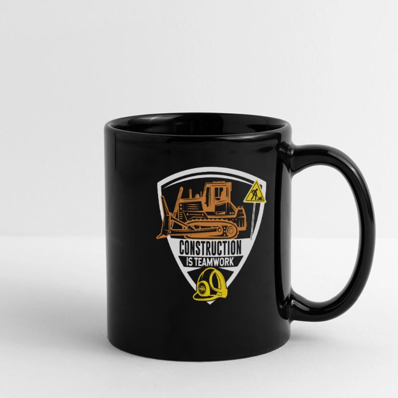 Construction work is teamwork Construction Teamwork Construction site Full Colour Panoramic Mug