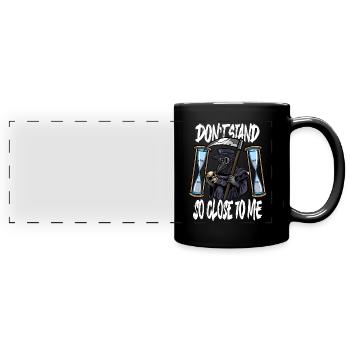 Seuchendoktor-Outfit Seuchendoktor-Maske Medikamente - Panorama-Tasse farbig - Schwarz - Vorne