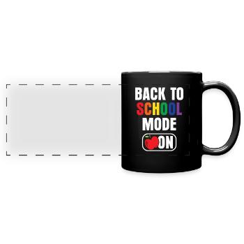 Mode de retour à l’école A École des enseignants de la rentrée scolaire - Mug panoramique uni - noir - Devant