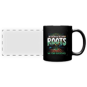 Généalogie Dire - Mug panoramique uni - noir - Devant