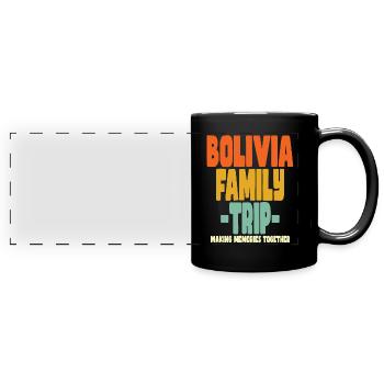 Bolivia Family Trip Holidays - Full Colour Panoramic Mug - black - Front