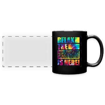 Drôle de médecin légiste - Mug panoramique uni - noir - Devant