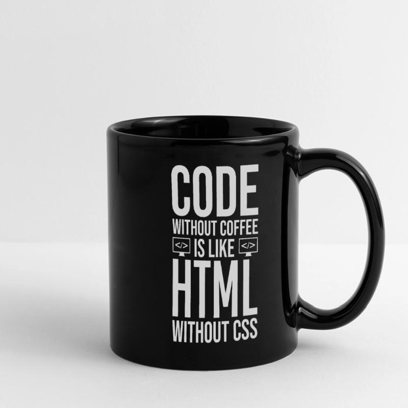 Coder Kaffee Geschenk Panorama-Tasse farbig