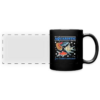 Aquaristik Aquarium Aquarianer Zierfisch Geschenk - Panorama-Tasse farbig - Schwarz - Vorne