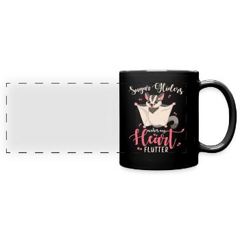 Sugar Glider Saying - Full Colour Panoramic Mug - black - Front