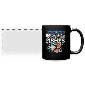 Aquaristics Aquarium Aquarist Ornamental Fish Gift - Full Colour Panoramic Mug - black - Front