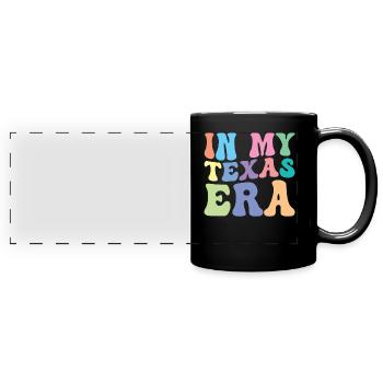 Texas Retro Groovy - Mug panoramique uni - noir - Devant