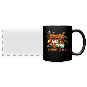Groupe de vacances de pharmacien #Chemistsquad - Mug panoramique uni - noir - Devant
