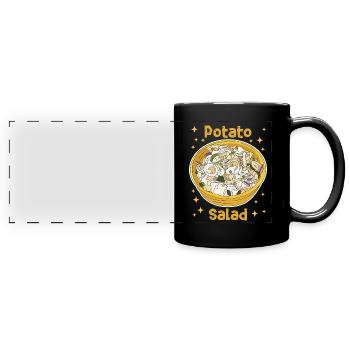 Cadeau de mayonnaise à la salade de pommes de terre - Mug panoramique uni - noir - Devant