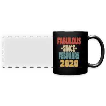 Fabuleux février 2020 - Mug panoramique uni - noir - Devant