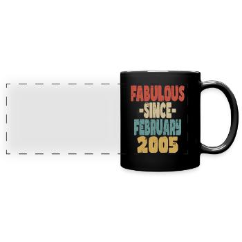 Fabuleux Février 2005 - Mug panoramique uni - noir - Devant