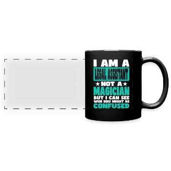 Legal Assistant - Full Colour Panoramic Mug - black - Front
