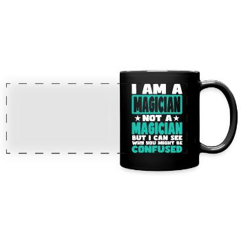Magician - Full Colour Panoramic Mug - black - Front