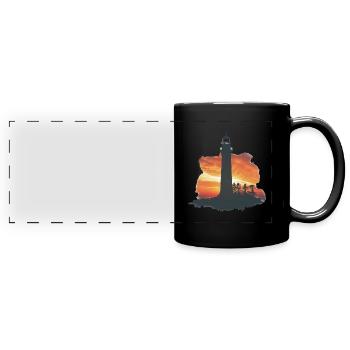 Lighthouse - Full Colour Panoramic Mug - black - Front