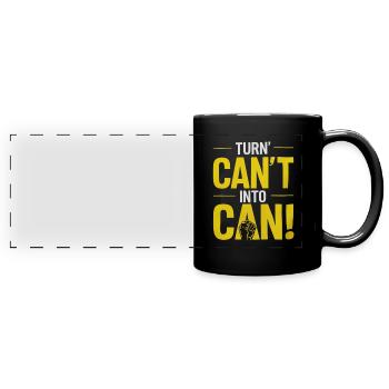 Do not convert can to can by - Full Colour Panoramic Mug - black - Front
