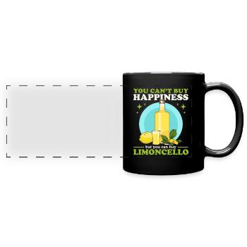 Limoncello Zitronen Limoncellos Likör Geschenke - Panorama-Tasse farbig - Schwarz - Vorne