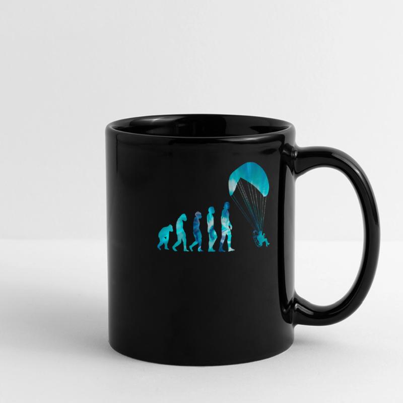 Evolution from Walking to Flying Paramotor Full Colour Panoramic Mug