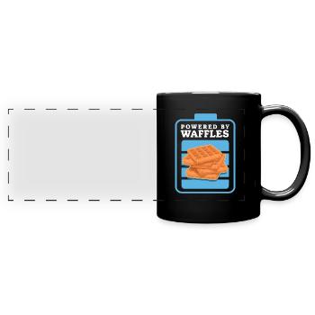 Waffles Waffle Lover Waffle Gift - Full Colour Panoramic Mug - black - Front