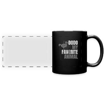 Dodo my favorite Animal - Full Colour Panoramic Mug - black - Front