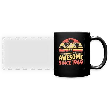 Awesome Since 1969 Birthday - Full Colour Panoramic Mug - black - Front