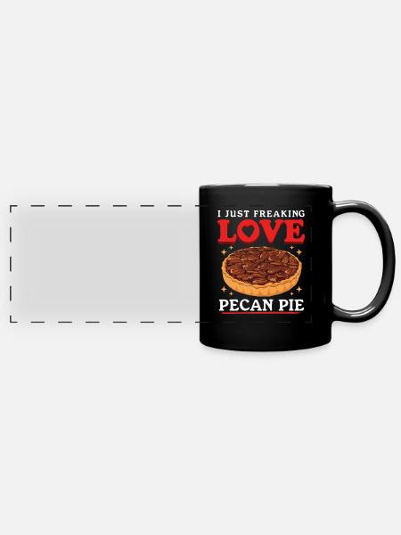 Pecan Pie Pekannusskuchen Geschenke - Panorama-Tasse farbig - Schwarz