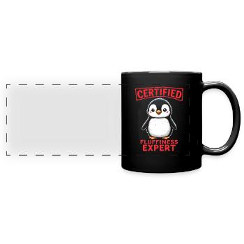 Sleep Shirt Penguin Nightgown Pajamas Gift - Full Colour Panoramic Mug - black - Front