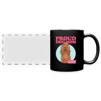 Cocker Spaniel Maman Cocker Spaniels Cadeaux - Mug panoramique uni - noir - Devant