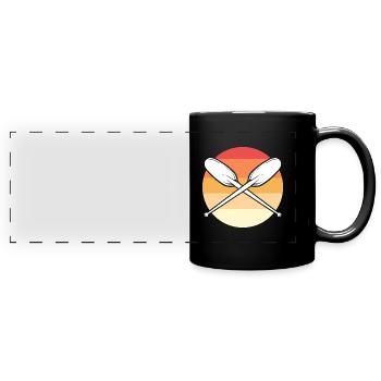 Kajak Kajakfahren - Panorama-Tasse farbig - Schwarz - Vorne